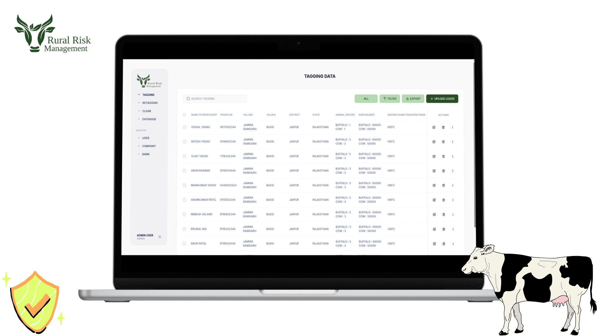 Project preview: Cattle Insurance Management